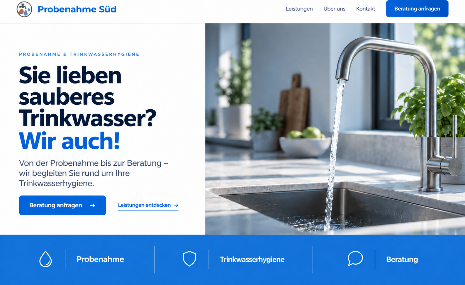 Projektansicht Probenahme Süd